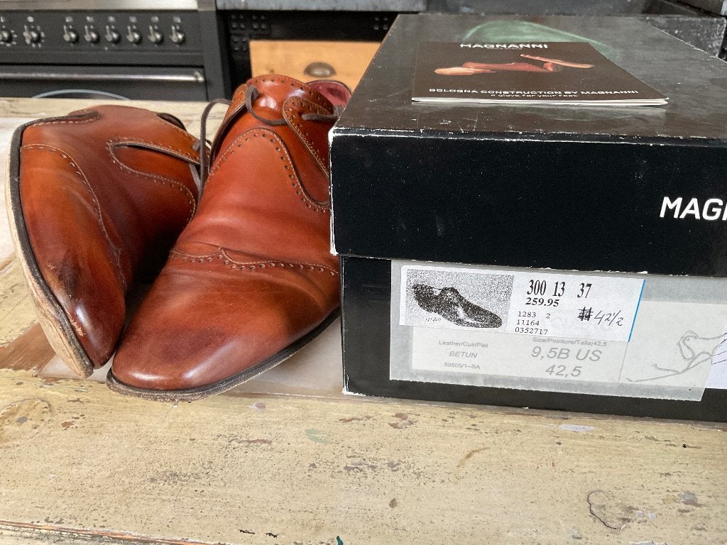 Magnanni schoen, Bruin, Ophalen of Verzenden, Zo goed als nieuw, Magnanni