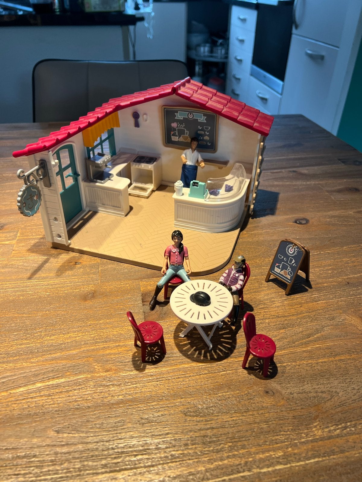 Schleich Horse Club Lakeside Café met accessoires, Ophalen of Verzenden, Gebruikt, Jongen of Meisje