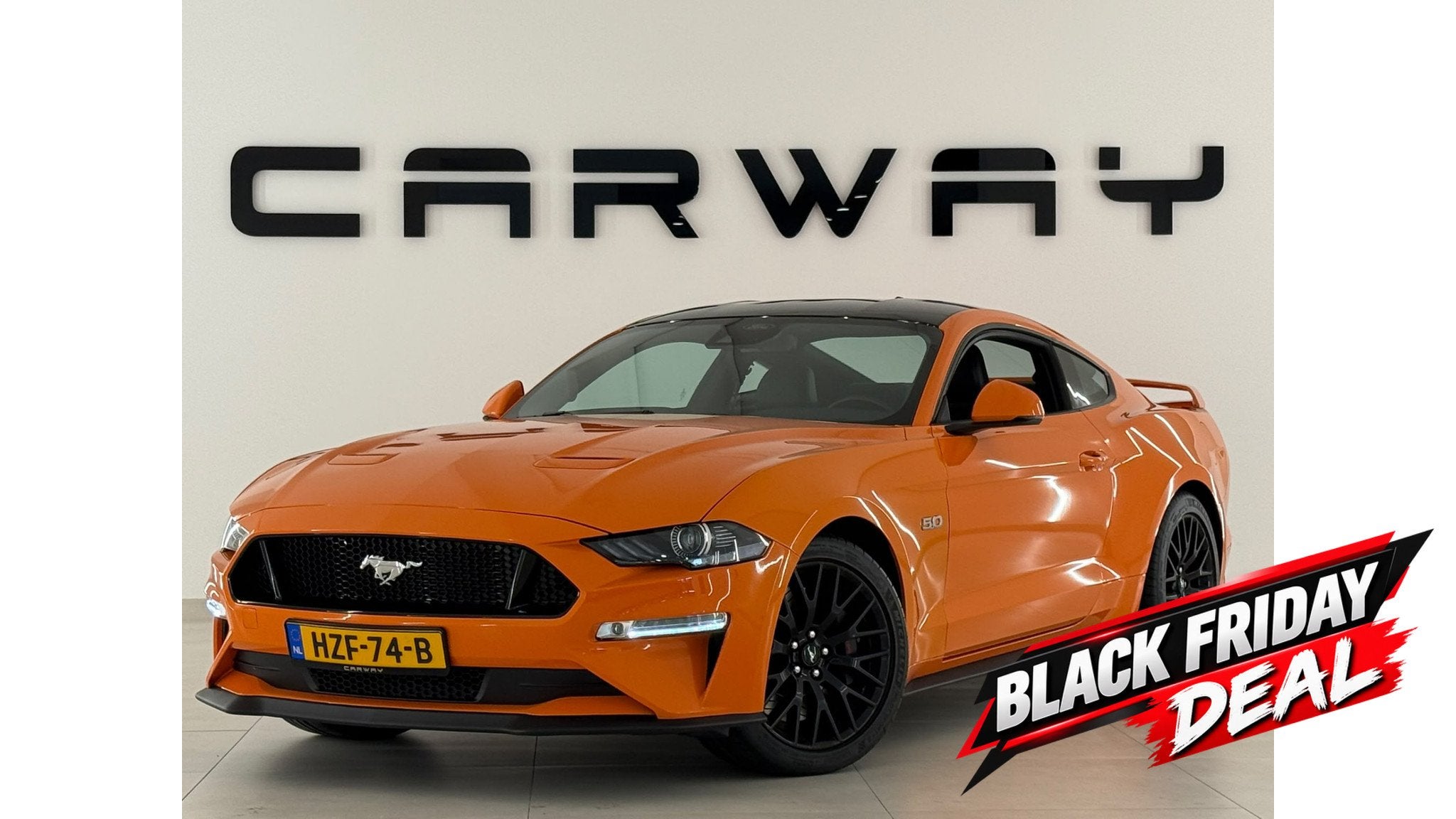 Ford Mustang 5.0 V8 GT Performance Carbon Pack BLACK FRIDAY, Auto's, Dealer onderhouden, Achterwielaandrijving, Gebruikt, Overige kleuren