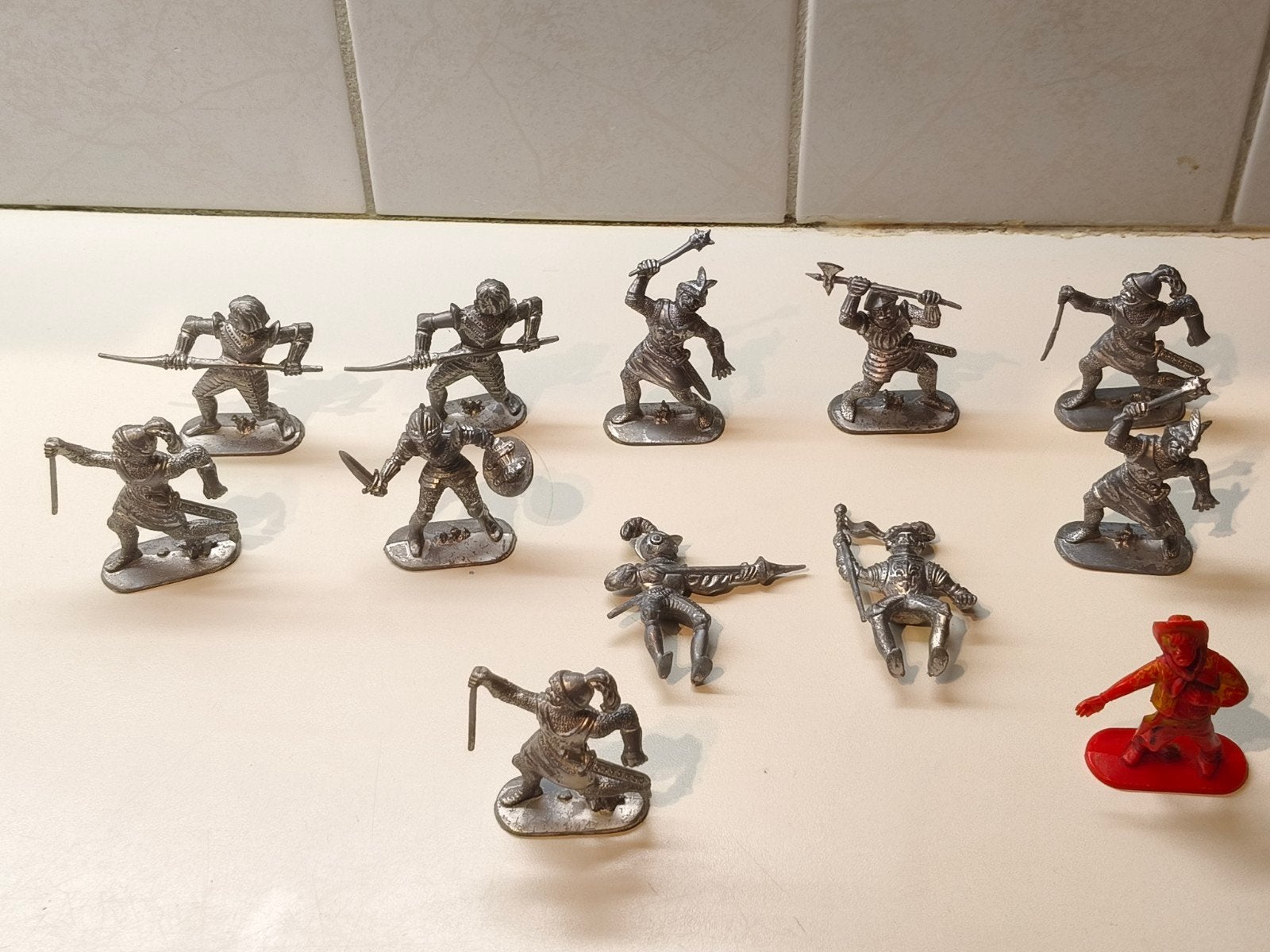Vintage Speelgoed Soldaten / Ridders en Cowboy, Verzamelen, Ophalen of Verzenden, Gebruikt
