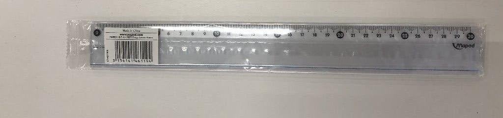 Liniaal plastic 30 cm, Ophalen of Verzenden, Nieuw