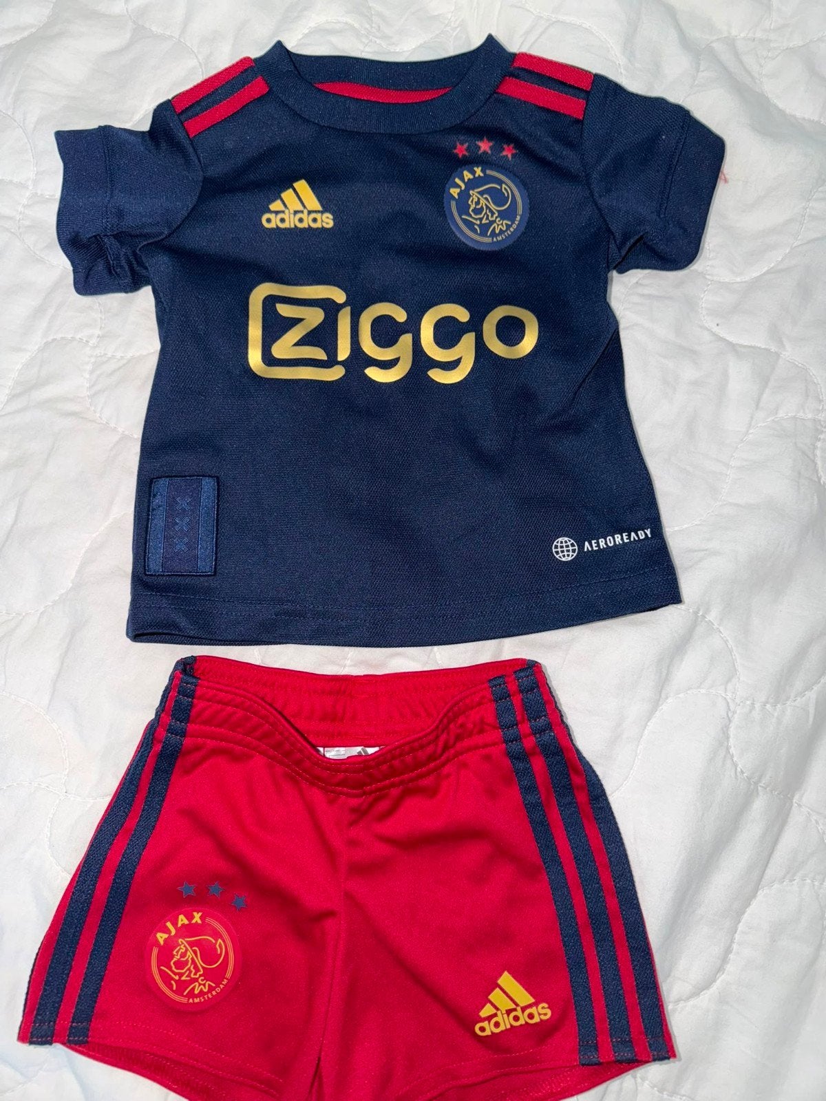 Ajax baby tenue maat 68 (3-6 maanden), Adidas, Jongetje of Meisje, Ophalen of Verzenden, Zo goed als nieuw