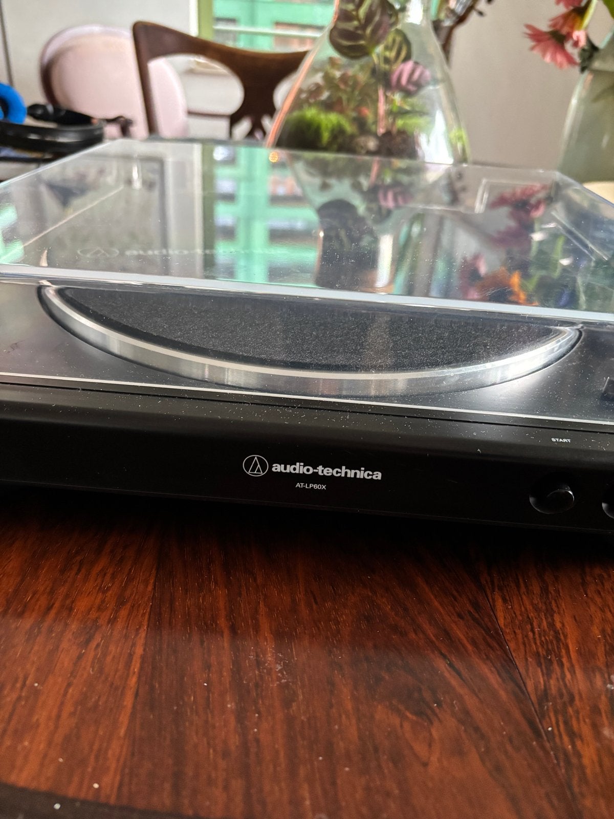 Audio-Technica AT-LP60X Volautomatische Platenspeler, Automatisch, Zo goed als nieuw, Platenspeler, Ophalen