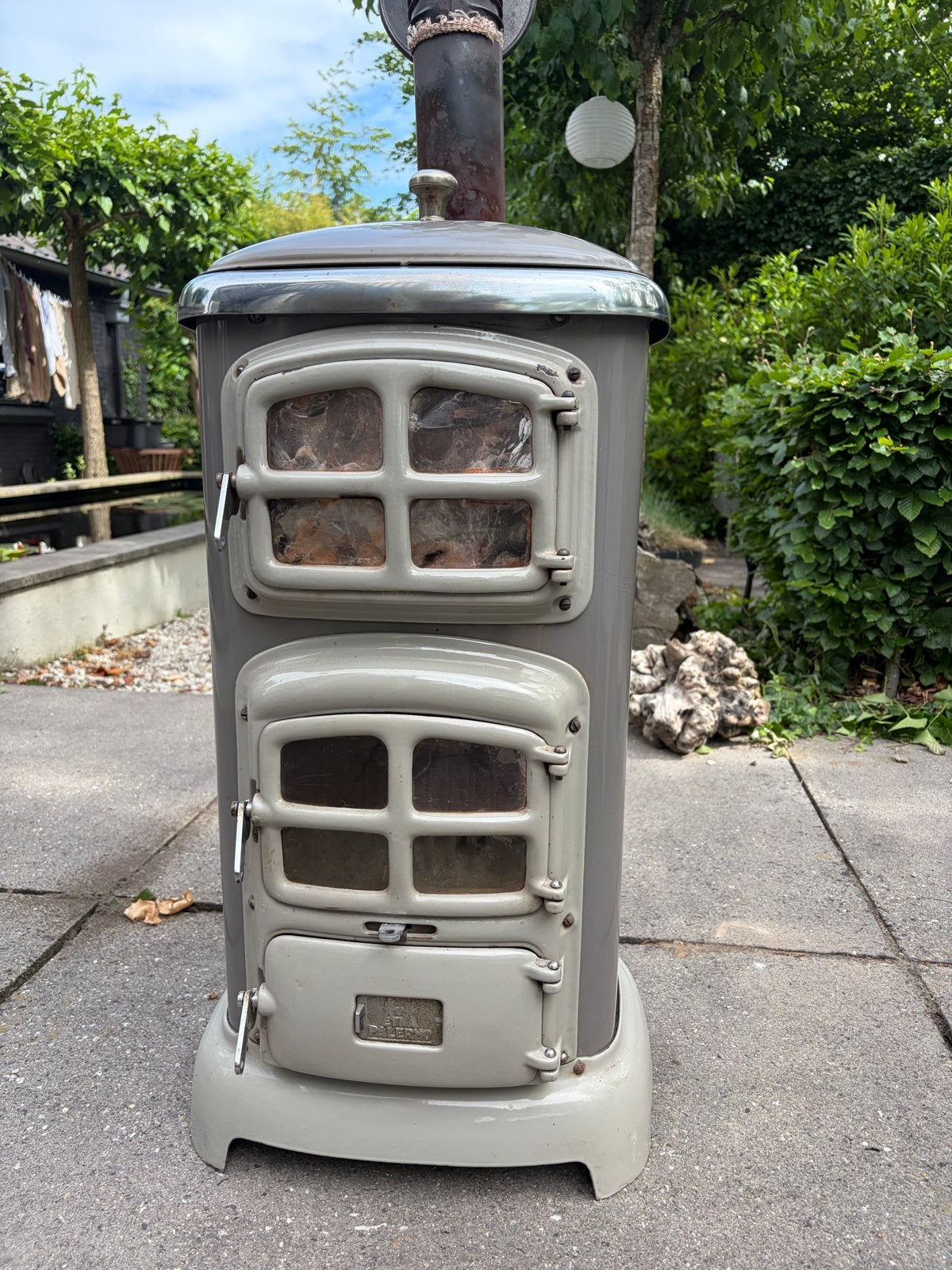 Houtkachel Etna Palermo - Goede staat, houdt warmte vast, Huis en Inrichting, Kachels, Gebruikt, Vrijstaand, Houtkachel, Hout