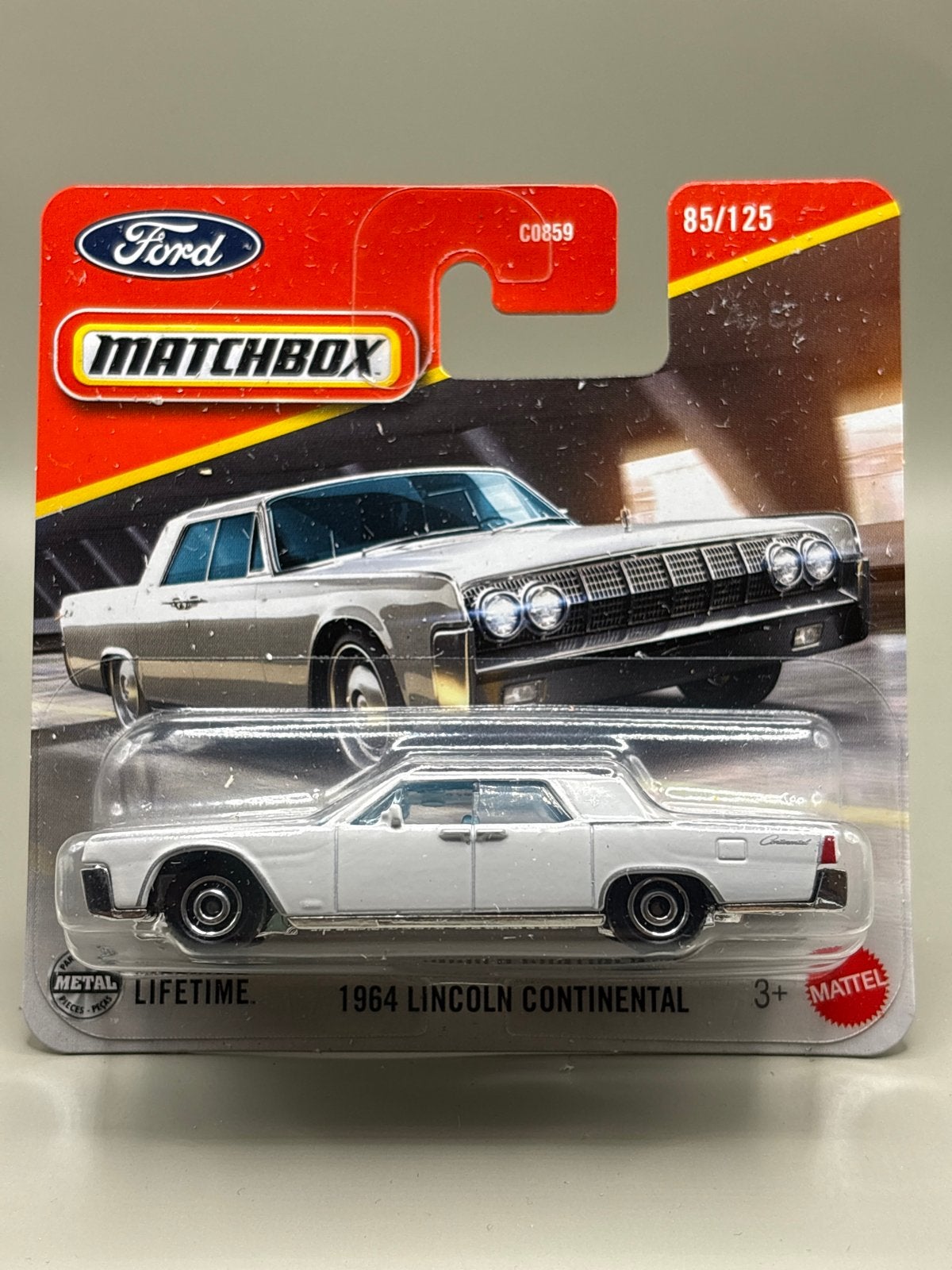 Matchbox 1964 Lincoln Continental - Nieuw in verpakking, Auto, Nieuw, Ophalen of Verzenden, Mattel