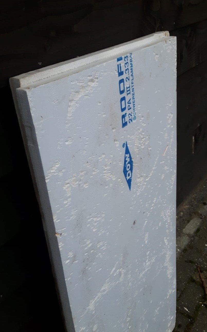 isolatie 8 cm harde pir roofmate platen vloer dak wand, Ophalen, Gebruikt, Vloerisolatie, Hardschuim (Pir)