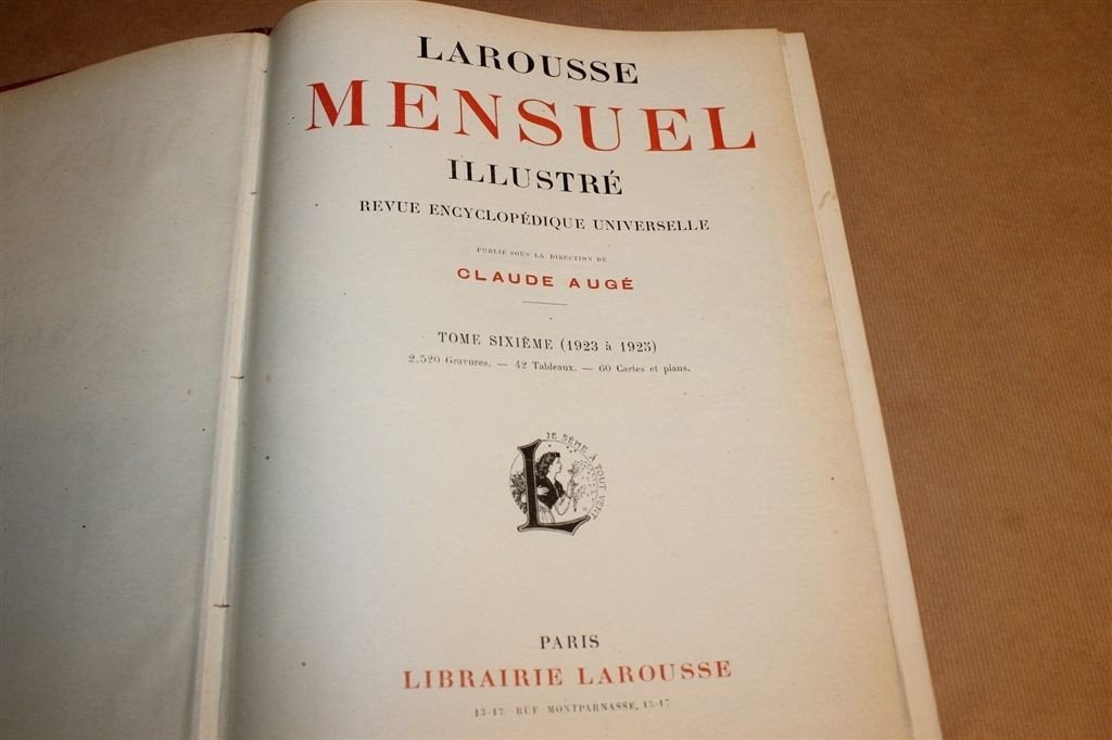 Larousse Encyclopedie [1923-1925] — Met 2520 Gravures, Antiek en Kunst, Ophalen of Verzenden