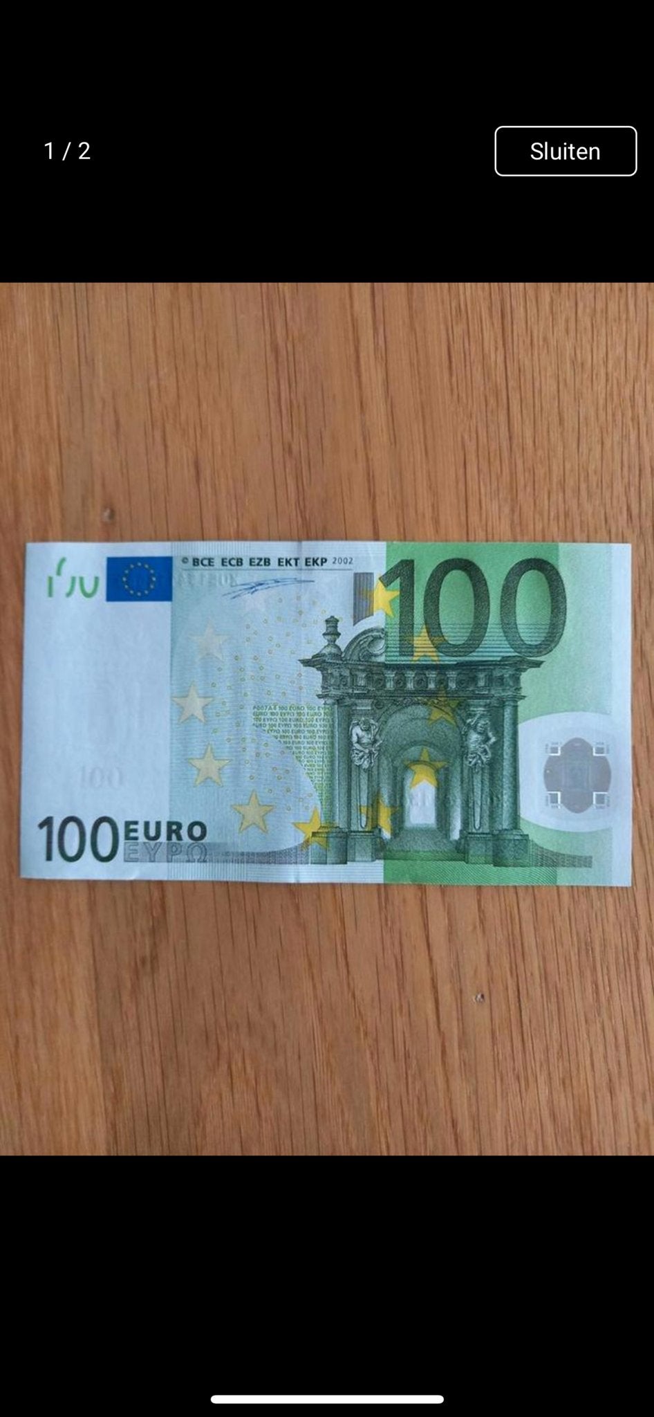 100 euro biljet en 10 euro biljet, Postzegels en Munten, Bankbiljetten | Europa | Eurobiljetten, Ophalen, Overige landen, 100 euro