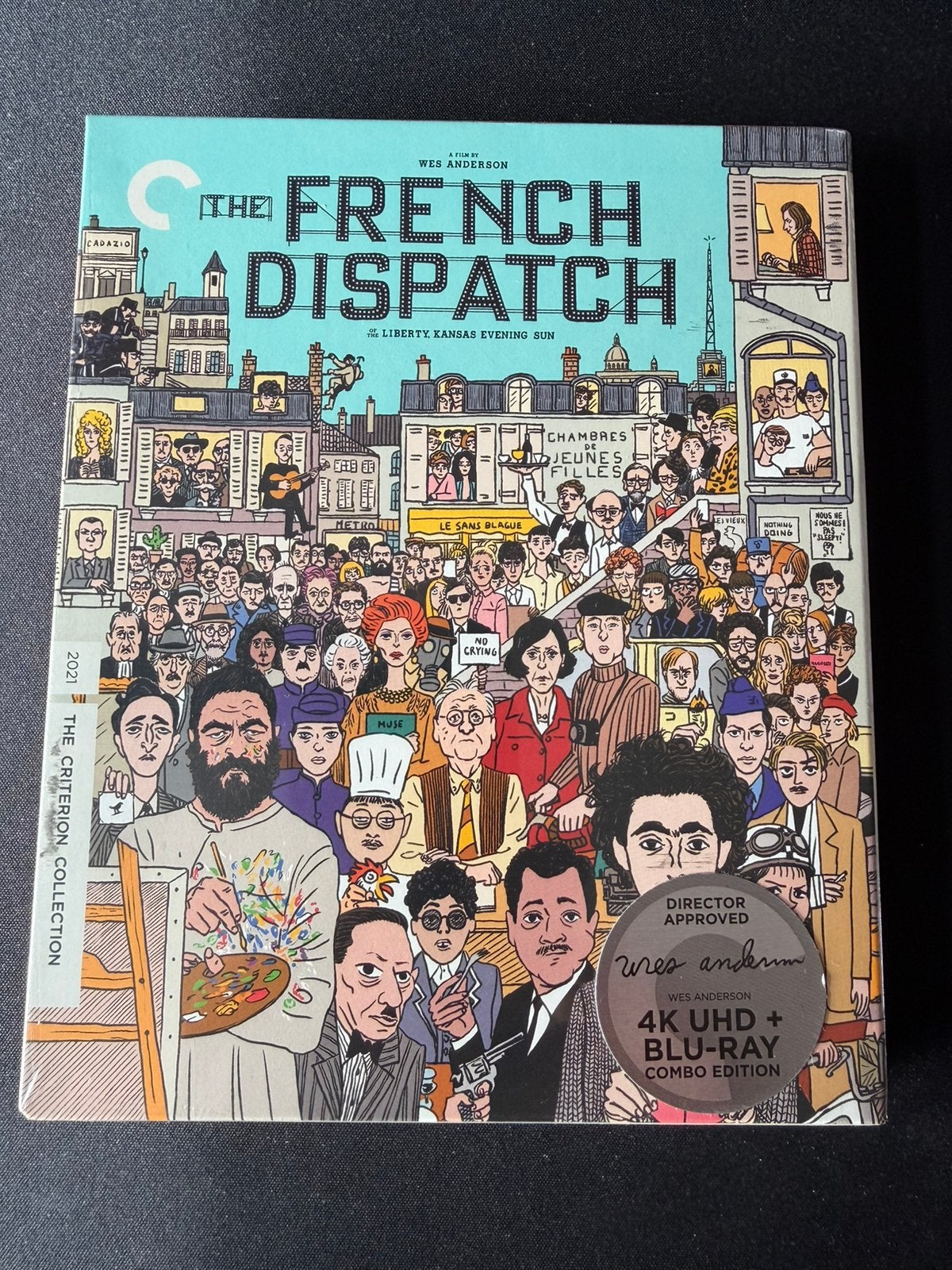 The French Dispatch - Criterion 4K + blu-ray - US import, Cd's en Dvd's, Ophalen of Verzenden, Zo goed als nieuw, Overige genres