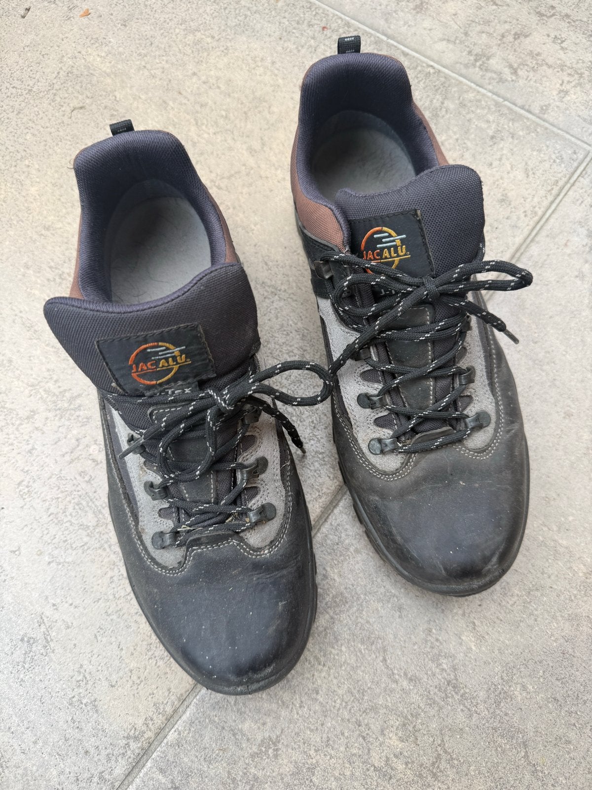 Jacalu wandelschoenen maat 47, Ophalen of Verzenden, Gedragen, Zwart, Wandelschoenen of Bergschoenen