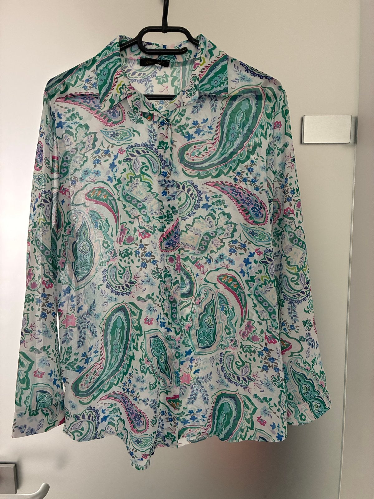 Perla Nera Paisley Blouse - Maat M , als nieuw, Ophalen of Verzenden, Zo goed als nieuw, Maat 38/40 (M), Meerkleurig
