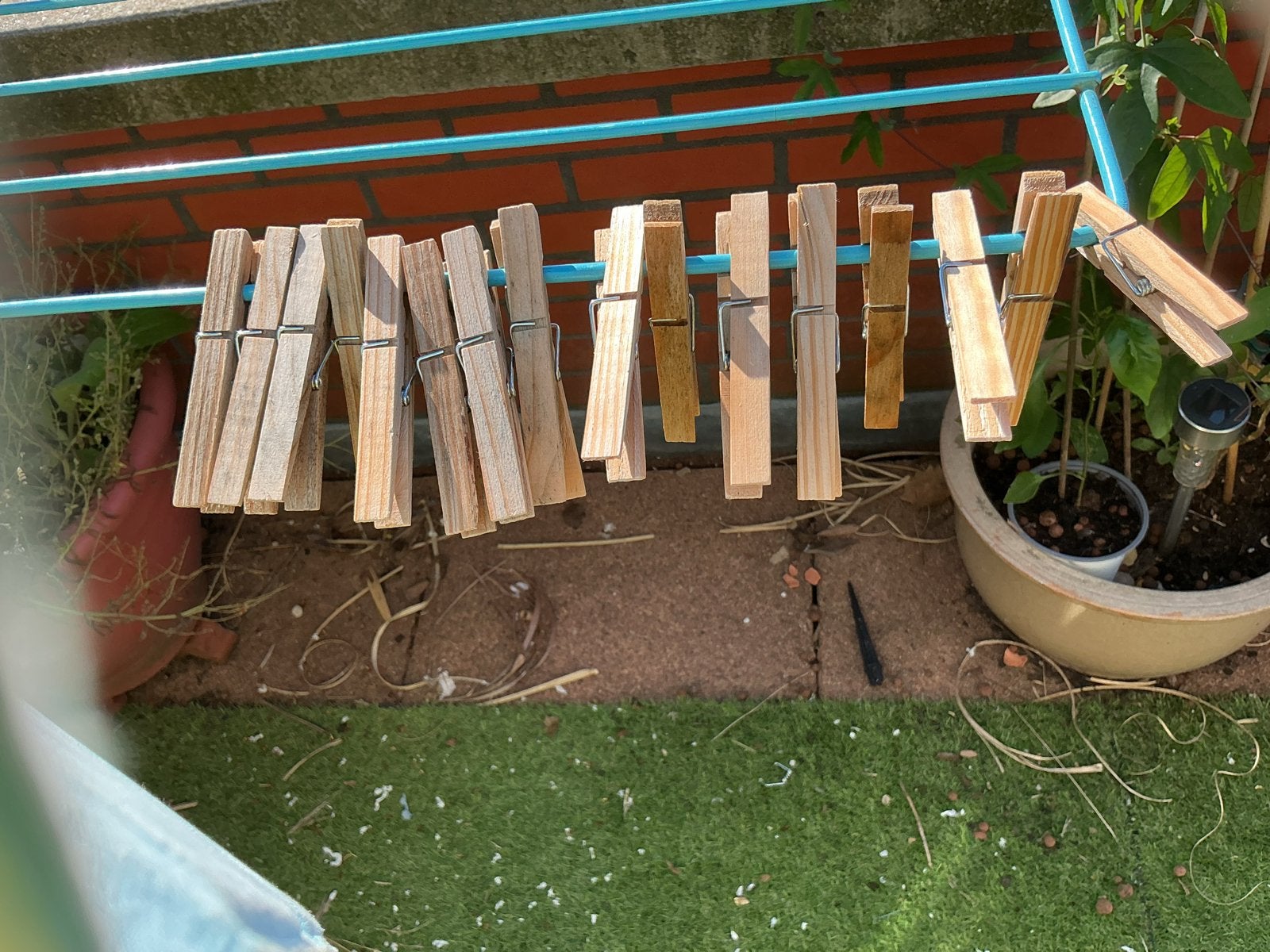 Compact wasrek voor balkon of kleine ruimte, Tuin en Terras, Droogmolens en Wasrekken, Ophalen of Verzenden, Gebruikt, Wasrek