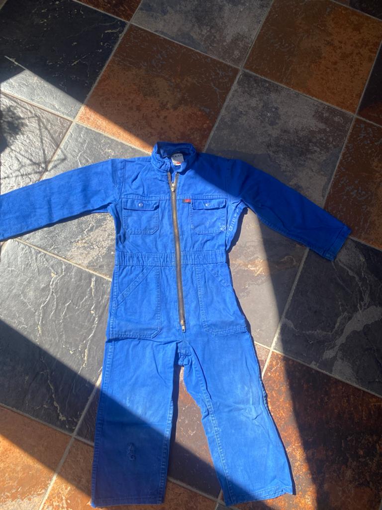 Havep overall maat 128 - Blauw kinderoverall, Ophalen of Verzenden, Gebruikt, Jongen of Meisje, Overige typen