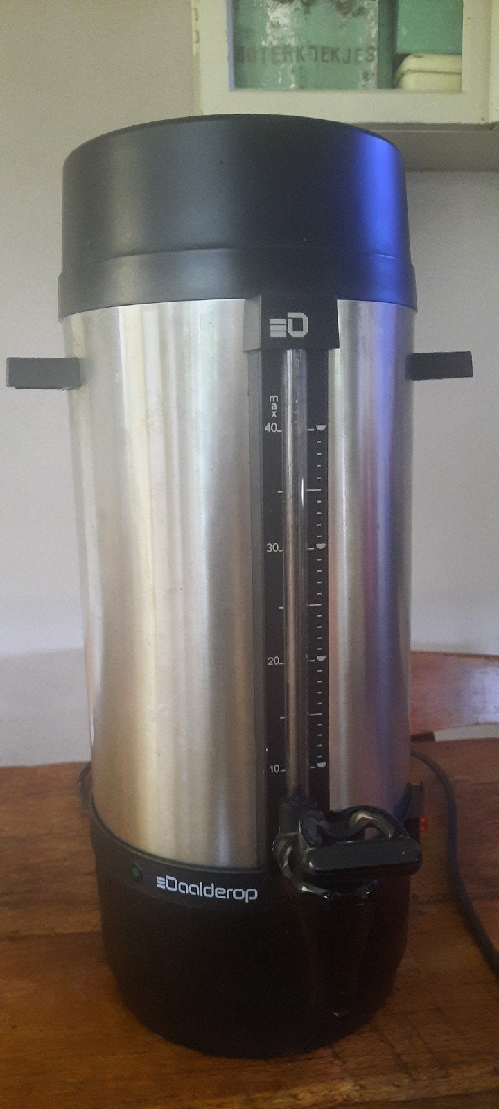 Daalderop Professional percolator/koffiezetapparaat 40 kops, 10 kopjes of meer, Ophalen of Verzenden, Koffiemachine, Gemalen koffie