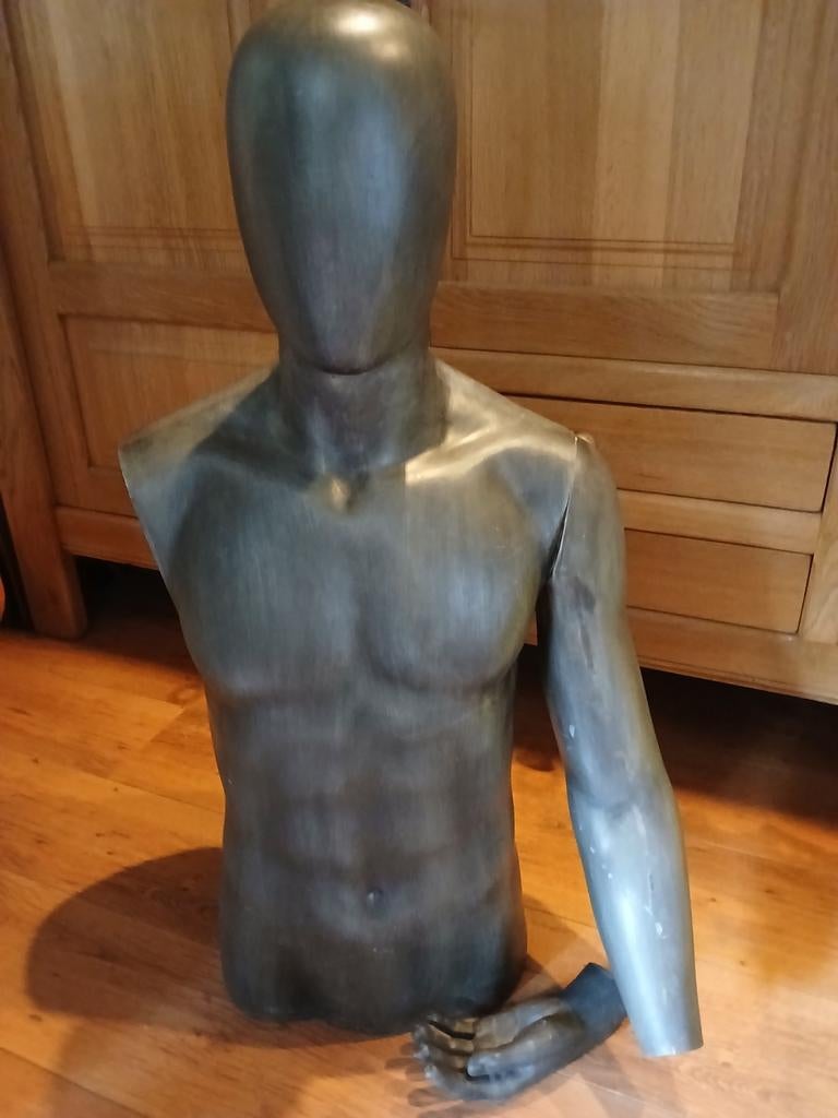 Vintage Mannequin Buste - Decoratief Displaystuk, Ophalen, Buste, Kunststof, 50 - 100 cm