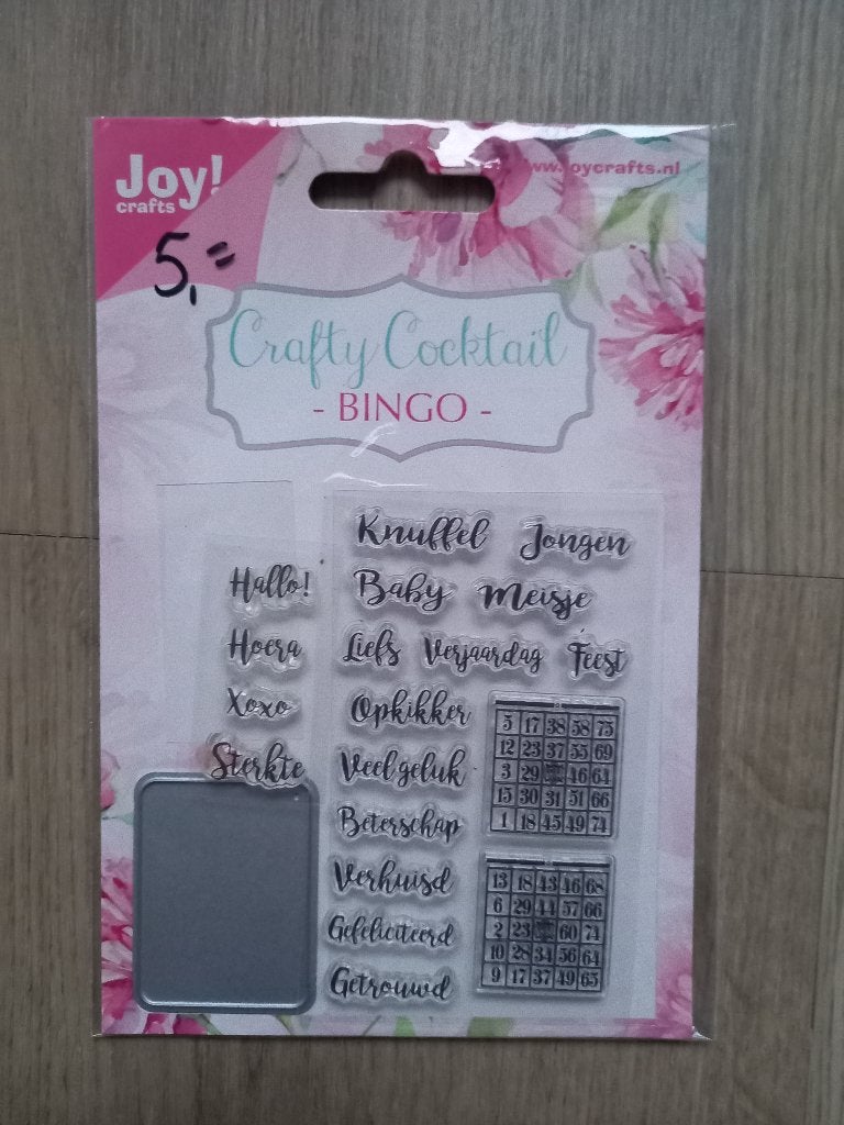 Joy Crafts! stempels en stans: Bingo, Hobby en Vrije tijd, Verzenden, Nieuw, Clearstamp