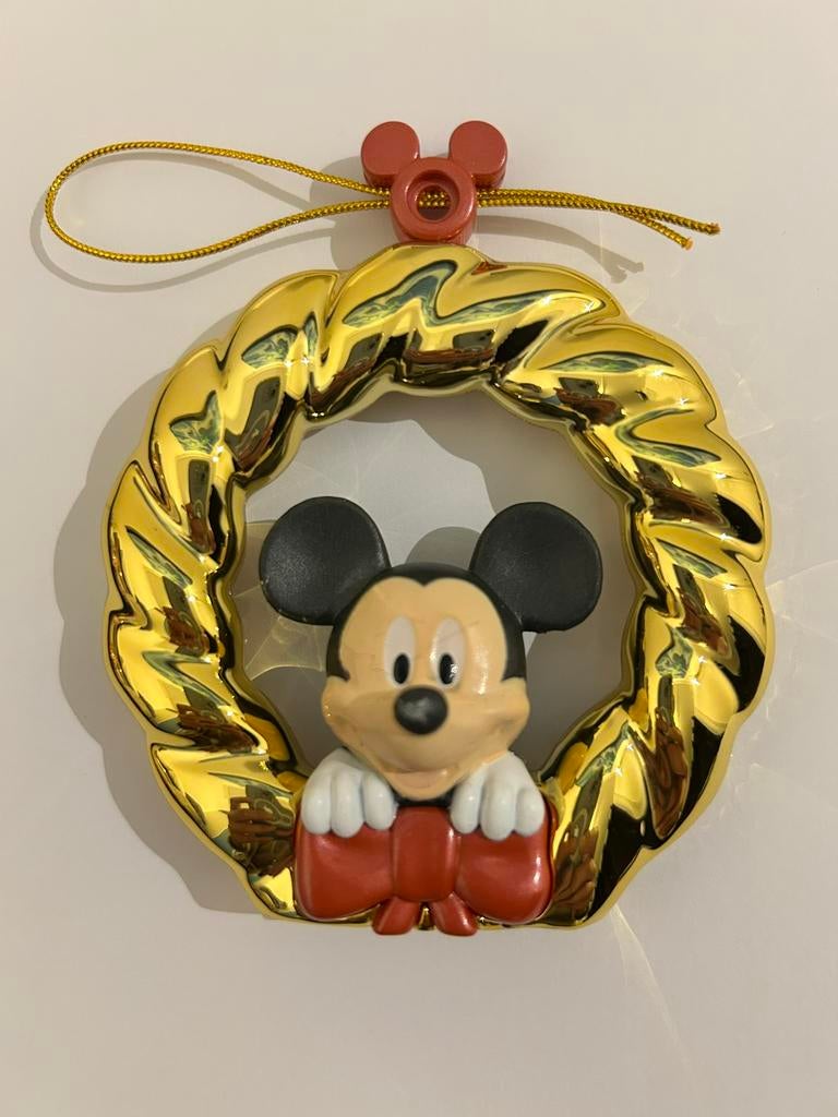 Mickey Mouse Disney Kerstkransje Ornament, Verzamelen, Disney, Ophalen of Verzenden, Mickey Mouse, Nieuw, Beeldje of Figuurtje