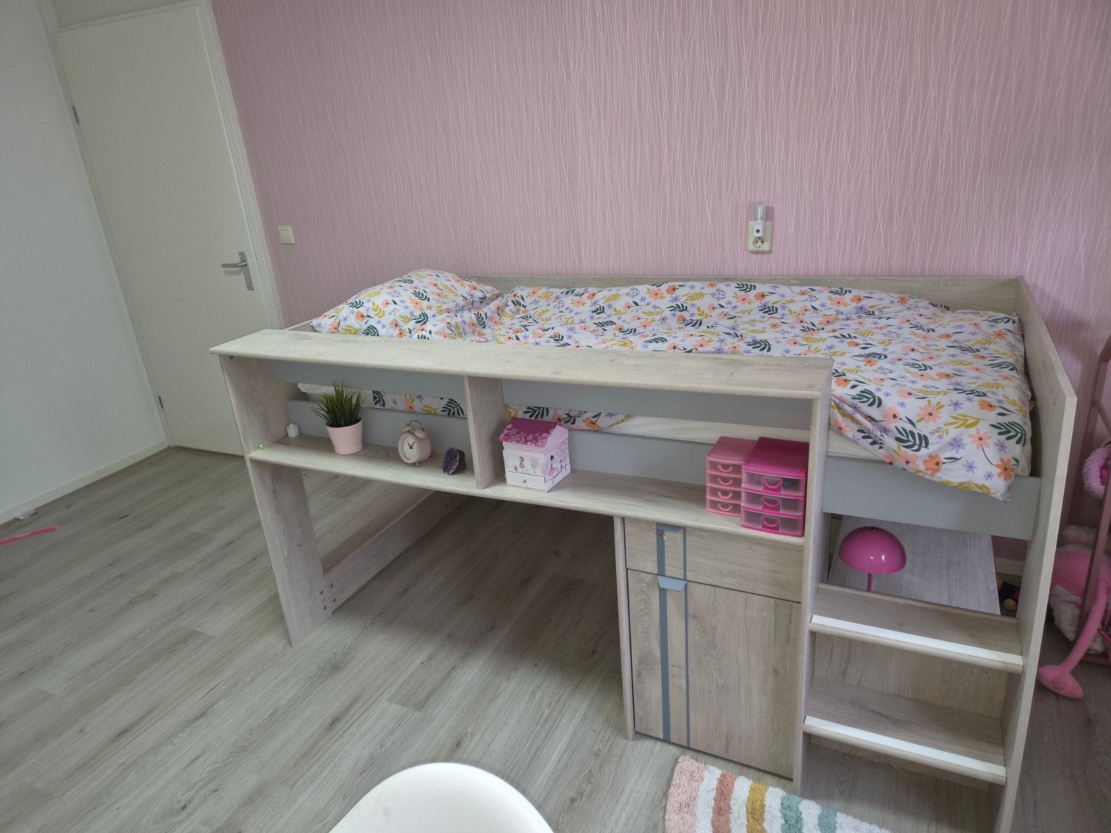 half hoogslaper exclusief matras. NU €50,-, Ophalen, Gebruikt, Hoogslaper