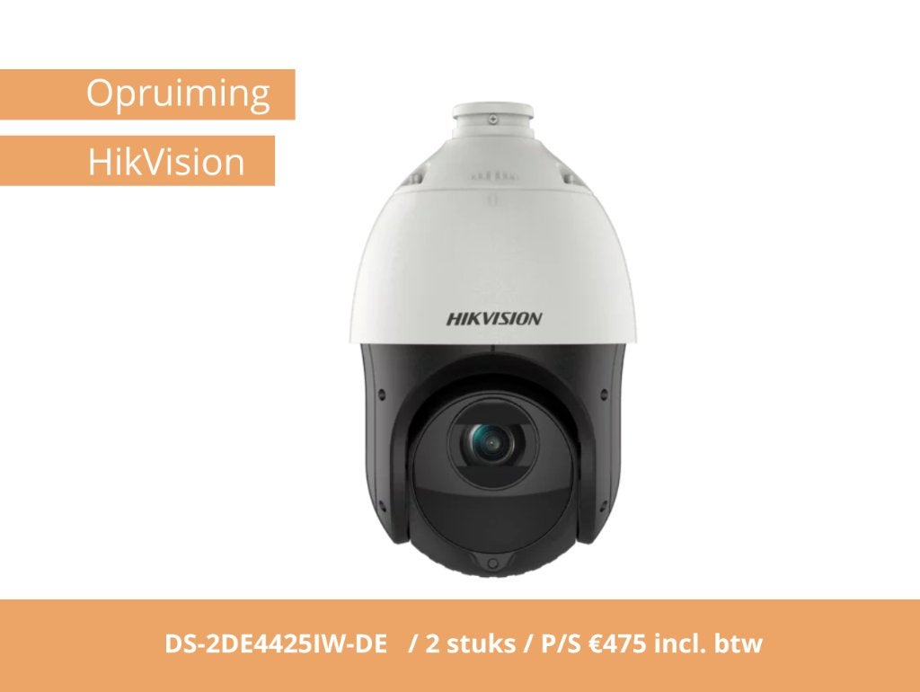 Hikvision DS-2DE4425IW-DE 4MP PTZ Speed Dome Camera, Ophalen of Verzenden, Nieuw