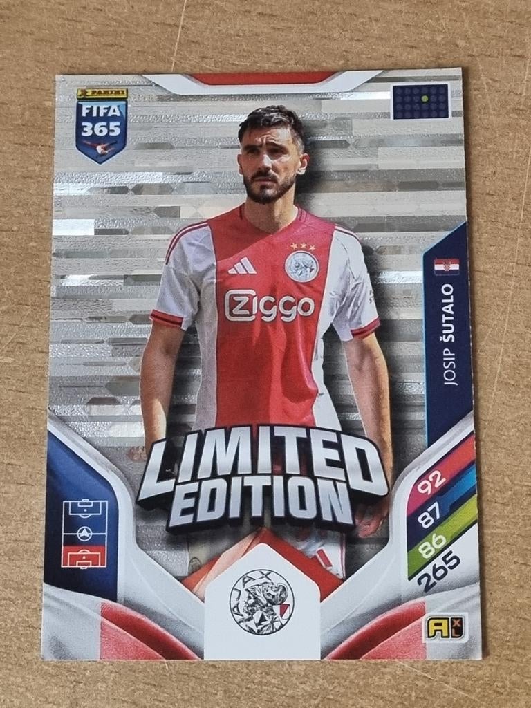 Panini Adrenalyn xl Fifa 365 2026 Limited Ajax Sutalo, Hobby en Vrije tijd, Stickers en Plaatjes, Ophalen of Verzenden, Zo goed als nieuw