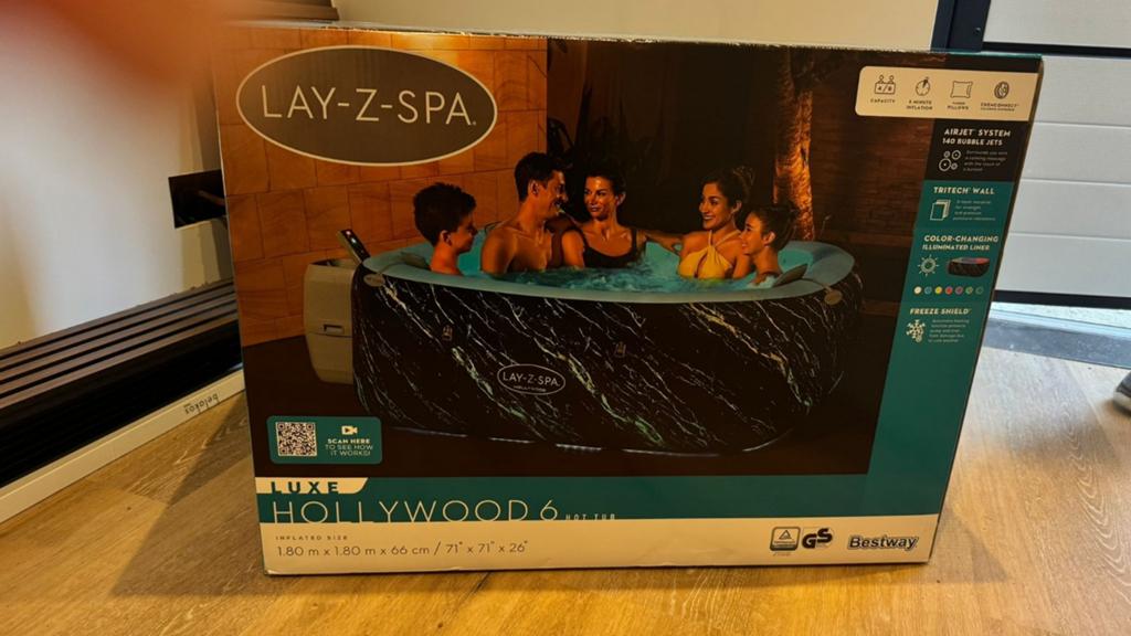 Lay Z Opblaasbare Jacuzzi. Nieuw in doos!, Tuin en Terras, Bubbelbaden en Hottubs, Ophalen, Nieuw