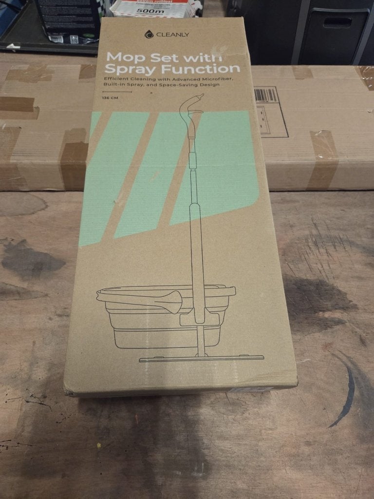 CLEANLY Mop Set with Spray Function, model CLE011/UNI, Ophalen, Mop of Dweil