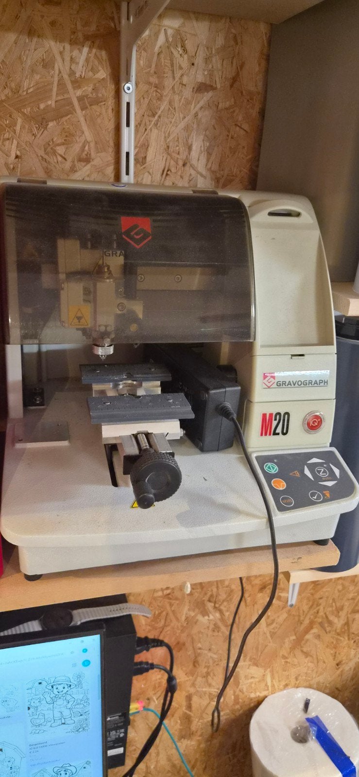 graveermachine, Ophalen, Gebruikt