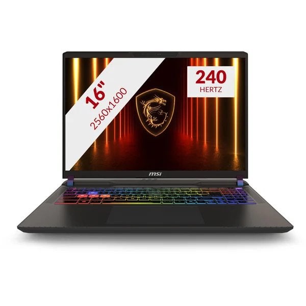 MSI Vector A16 HX A8WIG-025NL 16" game laptop R9 8940HX 5080, Computers en Software, Met videokaart, Qwerty, Nieuw, Ophalen of Verzenden