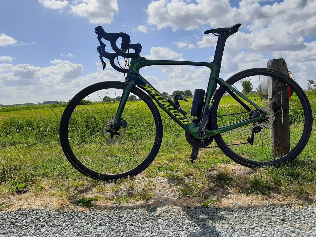 Prachtige Specialized venge vias met kameleon groene lak, Fietsen en Brommers, Fietsen | Racefietsen, 28 inch, Gebruikt, Carbon