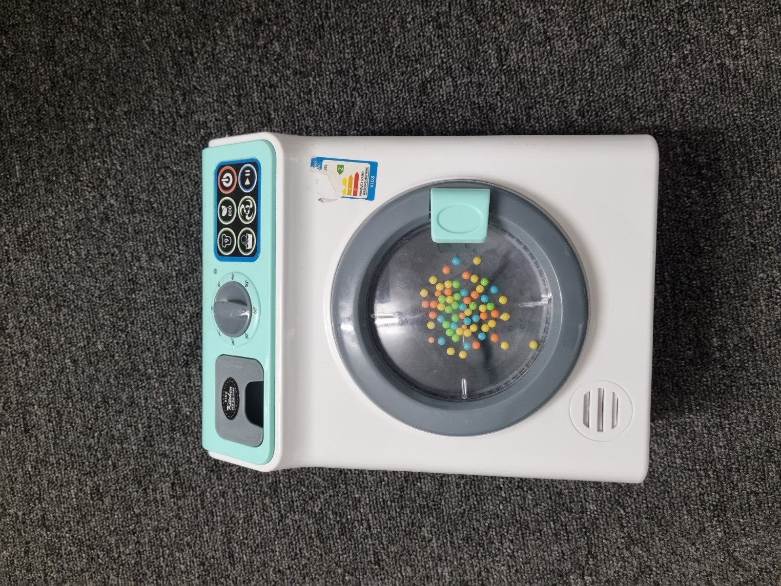 Speelgoed wasmachine met geluid en draaiende trommel, Ophalen of Verzenden, Gebruikt, Overige typen, Met geluid