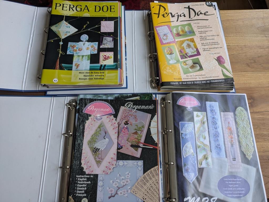 4 mappen Pergamano met perga doe en een paar losse m boekjes, Ophalen of Verzenden, Overige thema's, Overige typen