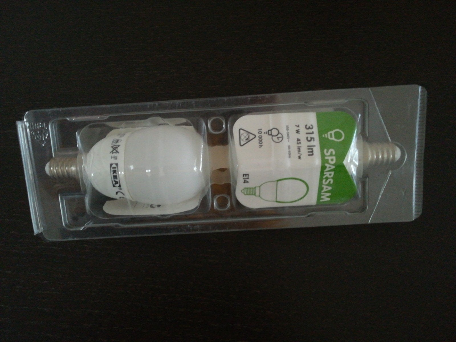 Ikea Sparsam E14 315 lm, E14 (klein), Nieuw, Ophalen of Verzenden, Spaarlamp