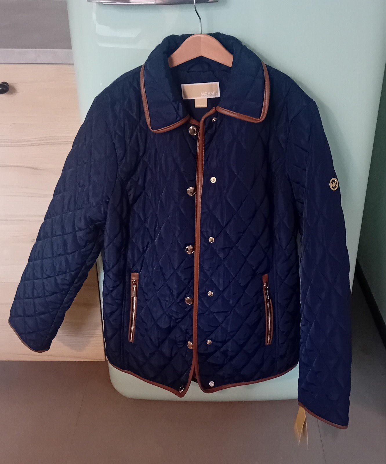 NIEUW Michael Kors blauwe najaarsjas S, Michael Kors, Blauw, Nieuw, Ophalen of Verzenden