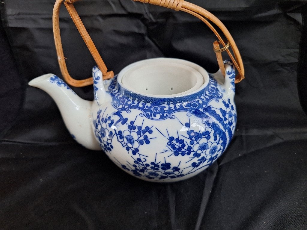 Japans Vintage Porseleinen Theepot Met Kersenbloesem, Ophalen