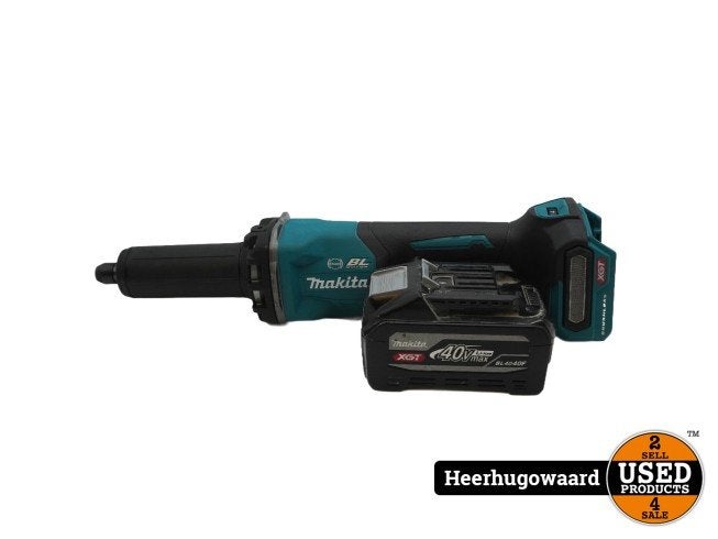 Makita GD002GZ 40V Rechte Slijper incl. BL4040F XGT 40V Max, Makita, Zo goed als nieuw, Support@makita.com, Makita Corporation, 3-11-8, Sumiyoshi-cho, 
Anjo, Aichi 446-8502
Japan