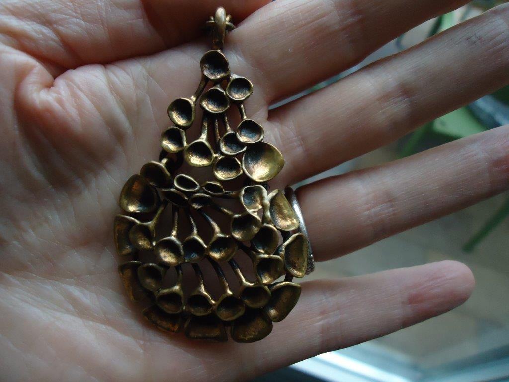 mooie ketting brons rendiermos hannu ikonen 60 cm, Ophalen of Verzenden, Brons, Ketting