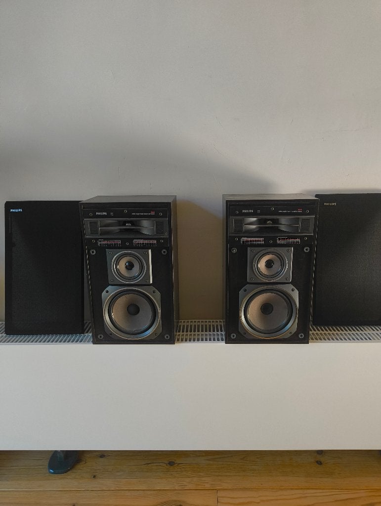 Philips 9246 vintage luidsprekers – klinken goed, Ophalen, Philips, Gebruikt, Minder dan 60 watt