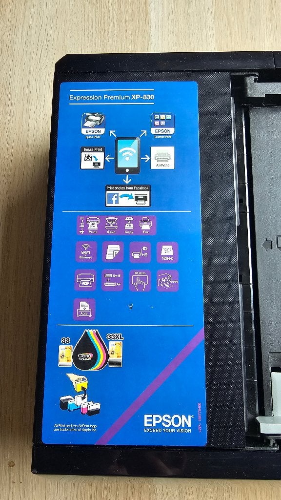 TE KOOP EPSON PRINTER XP-830, All-in-one, Zo goed als nieuw, Scannen, Ophalen