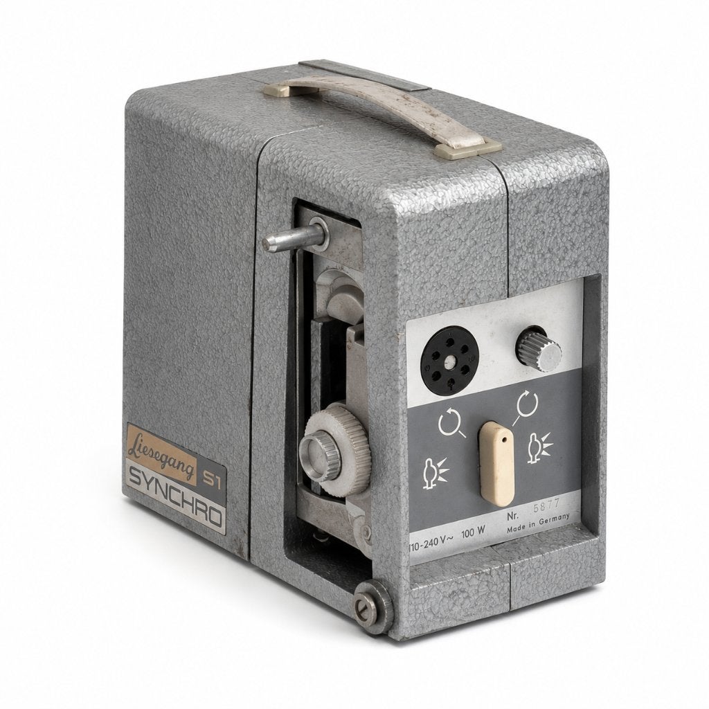 Vintage Liesegang S1 Synchro 8mm Filmprojector + koffer, Gebruikt, ., Ophalen of Verzenden, .