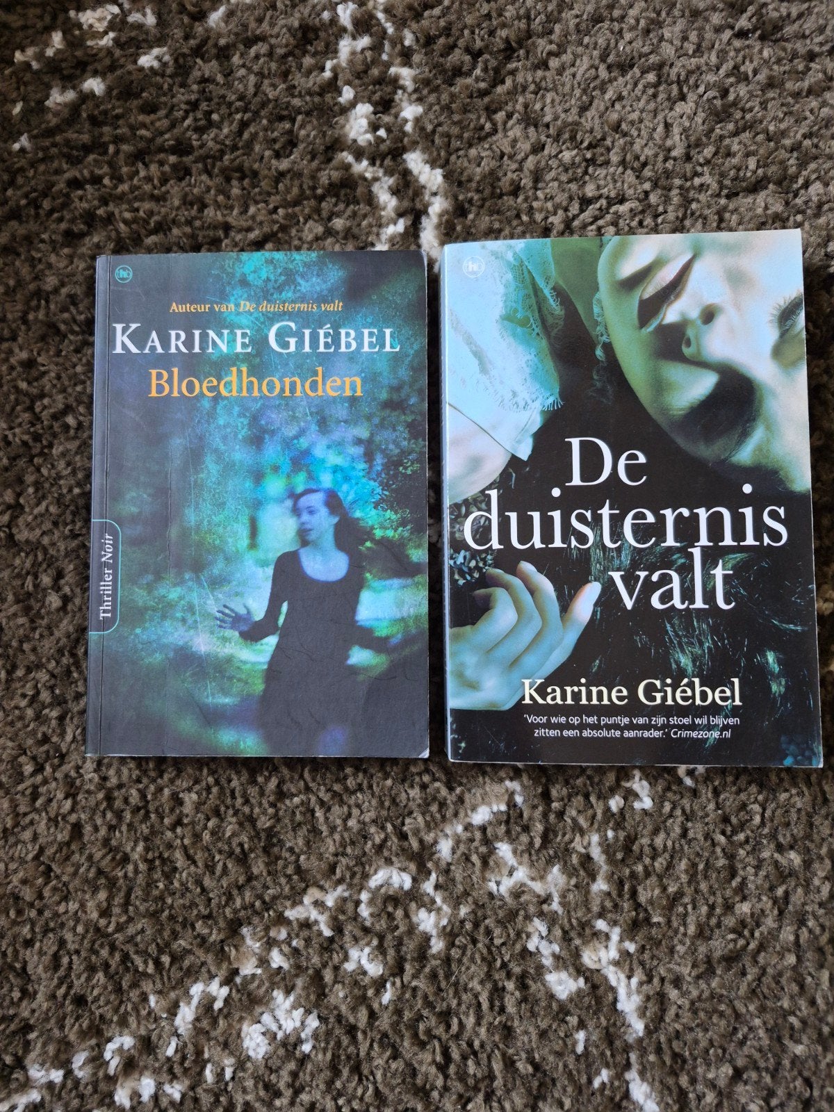 Karine Giebel - Bloedhonden & De duisternis valt (Thriller), Ophalen of Verzenden, Gelezen, Karine Giebel, Europa overig