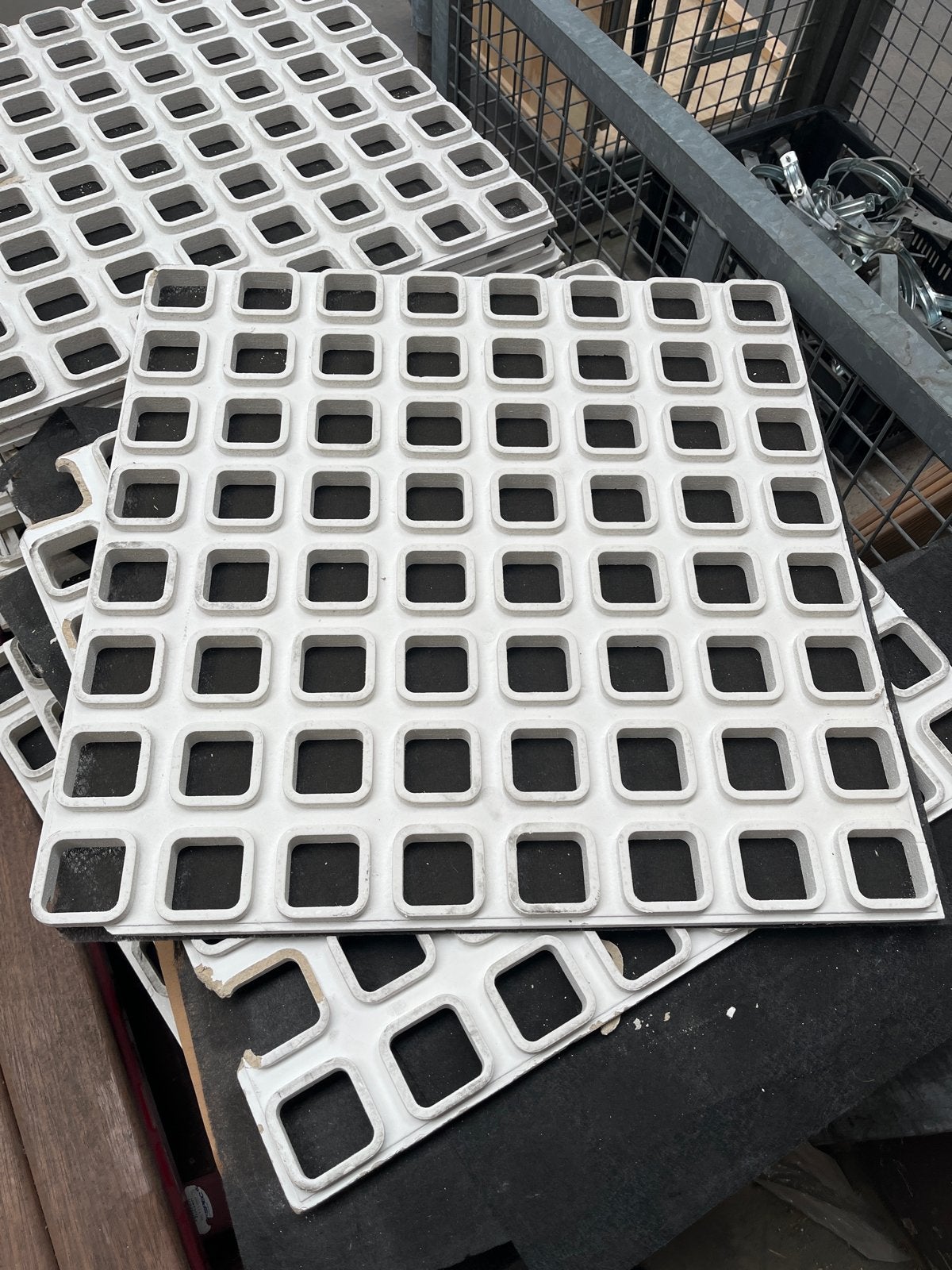 Plafondplaten inval rastee 60x60cm, 2cm dik, Ophalen, Gebruikt
