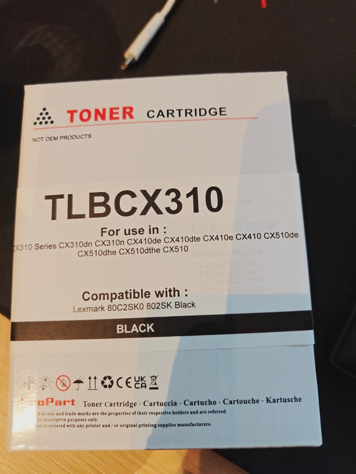 TLBCX310 Zwarte Toner Cartridge voor Lexmark Printers, Computers en Software, Printers, Zwart-en-wit printen, Nieuw, Ophalen of Verzenden