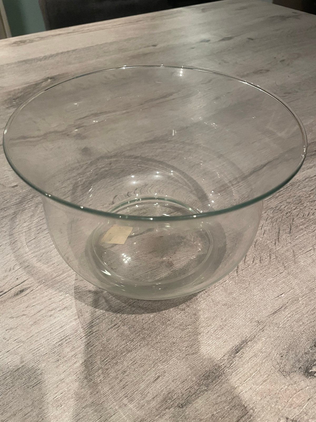 Glazen vaas/schaal - Zo goed als nieuw, Ophalen of Verzenden, Zo goed als nieuw, Transparant, Glas