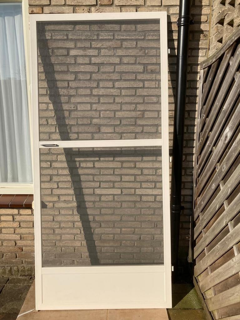 Unilux Hordeur 94,5 x 204 cm Crème Wit - Zo Goed Als Nieuw, Ophalen, 80 tot 100 cm, Hordeur, Zo goed als nieuw