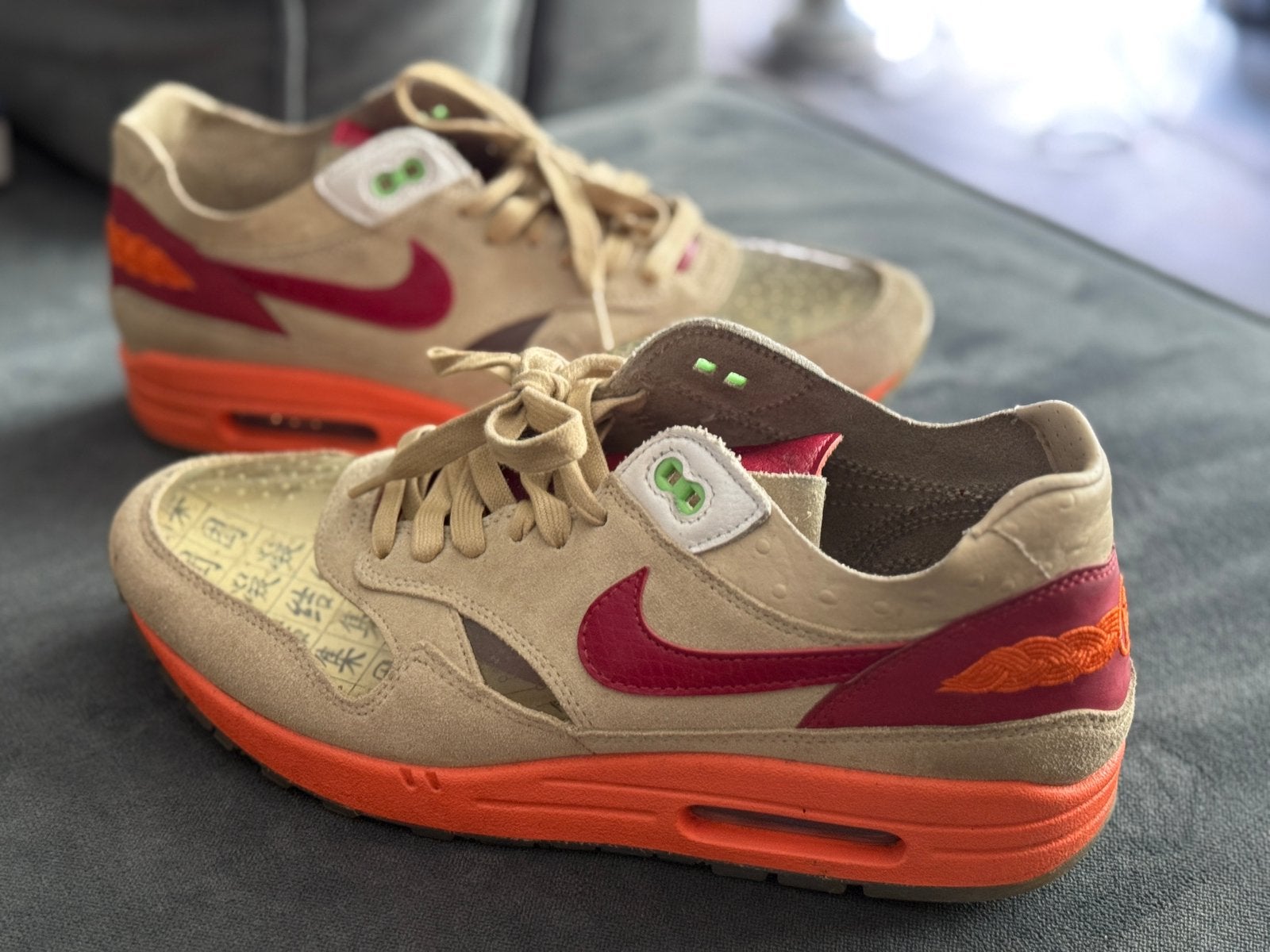 CLOT x Nike Air Max 1 Kiss of Death, Ophalen, Zo goed als nieuw, Overige kleuren
