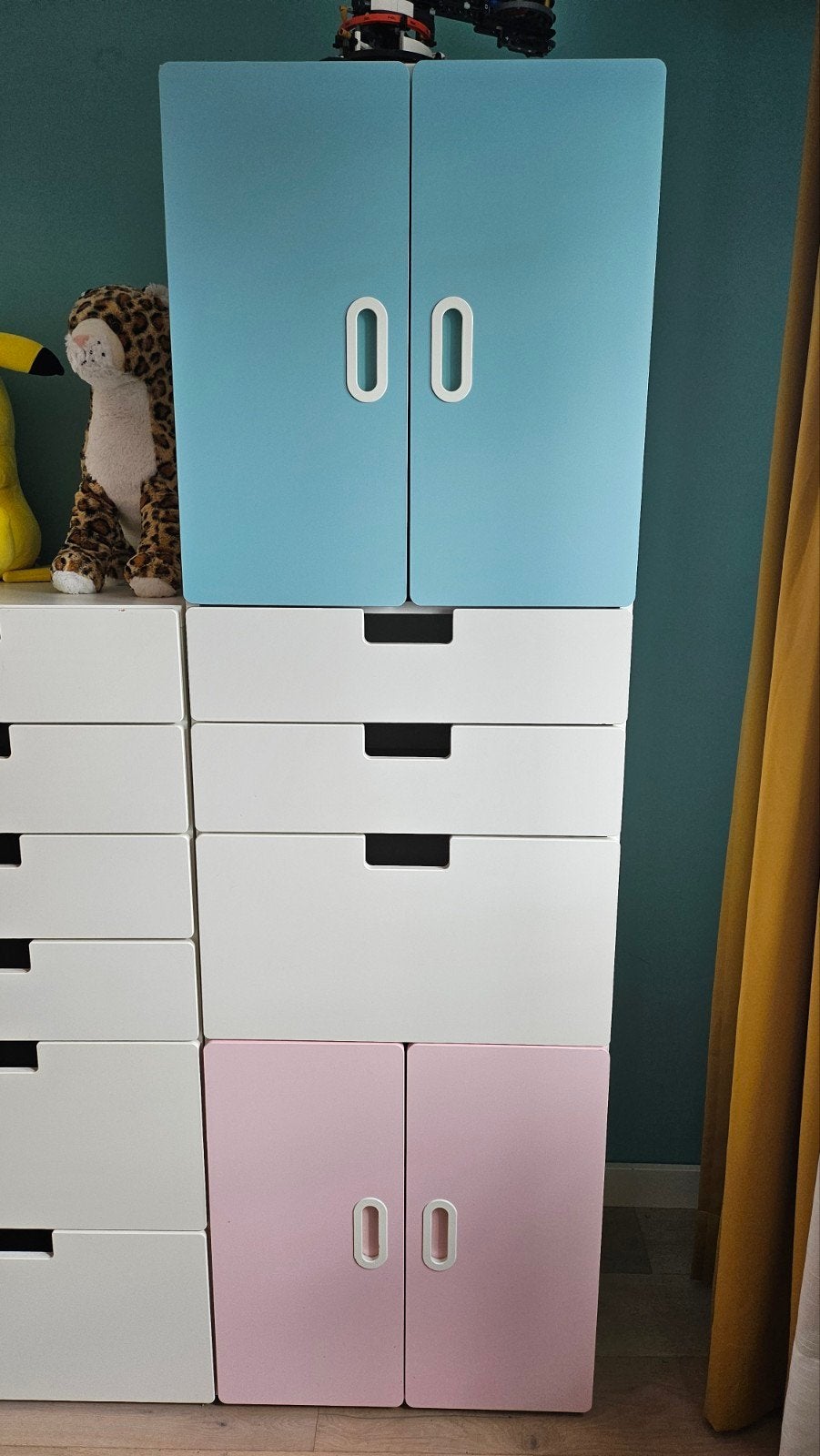 Ikea Stuva Smastad kasten - 2x 193cm, 1x 130cm hoog, Kunststof, Gebruikt, 50 tot 100 cm, 150 tot 200 cm