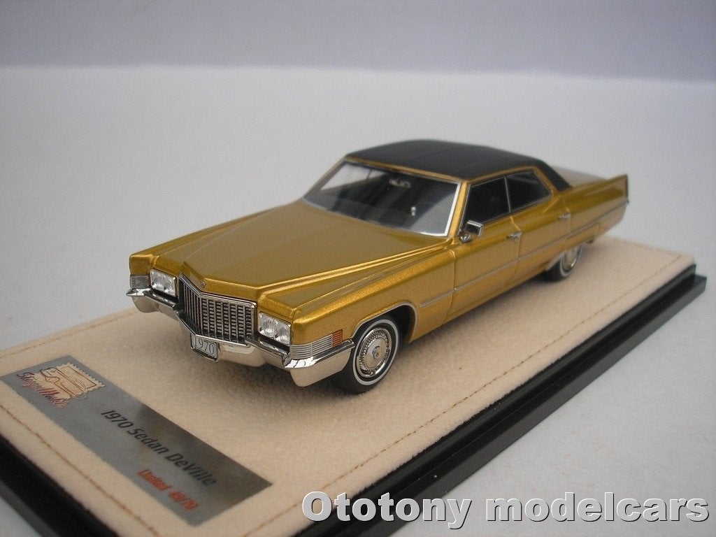 Cadillac Sedan DeVille 1970 Gold 1/43 GLM STM, Ophalen of Verzenden, Nieuw, Auto, Overige merken