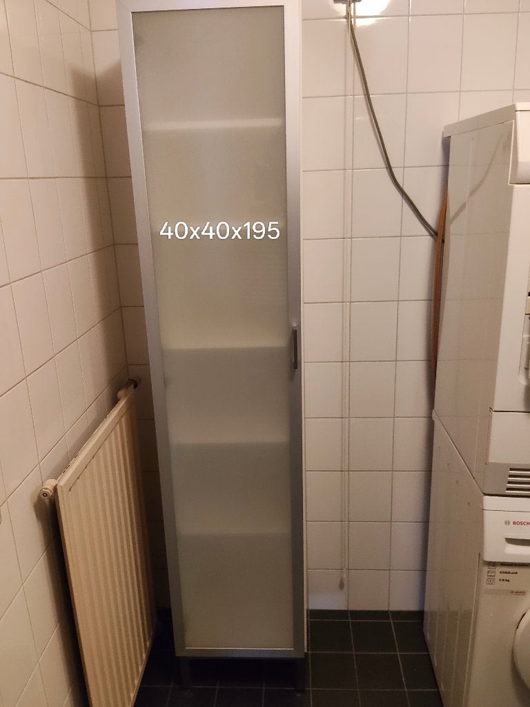 badkamerkast, Huis en Inrichting, Badkamer | Badkamermeubels, Ophalen, (Half)hoge kast, Minder dan 50 cm, Gebruikt