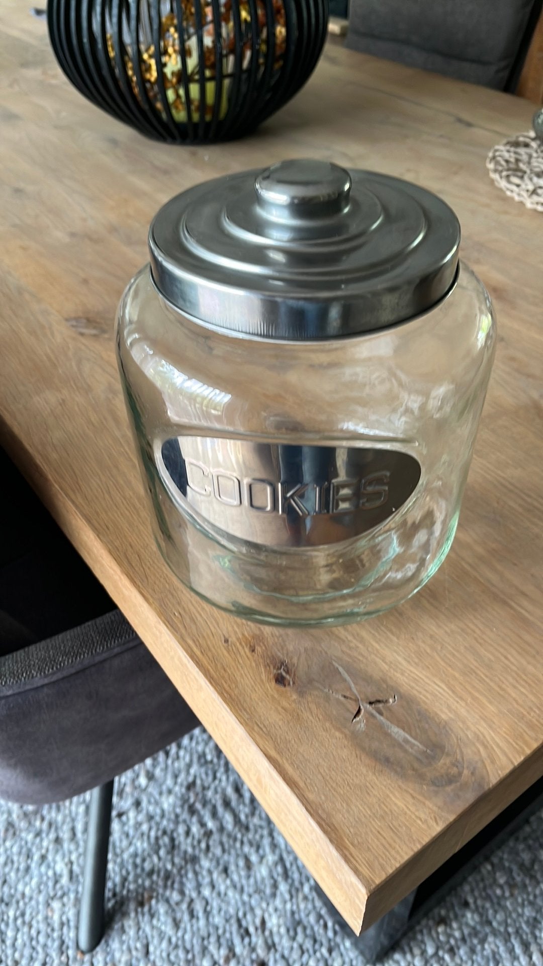 Cookies glazen pot, 22 cm hoog, Ophalen of Verzenden, Nieuw