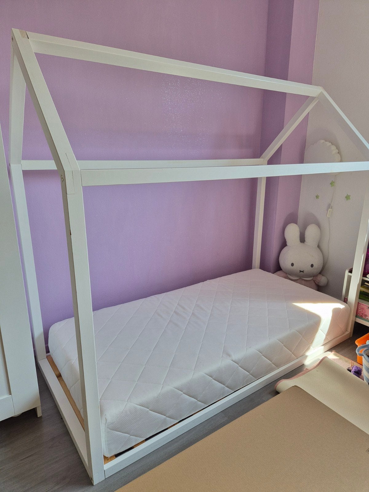 Maison huisjesbed junior incl matras in hele goede staat, 85 tot 100 cm, Zo goed als nieuw, 160 tot 180 cm, Ophalen